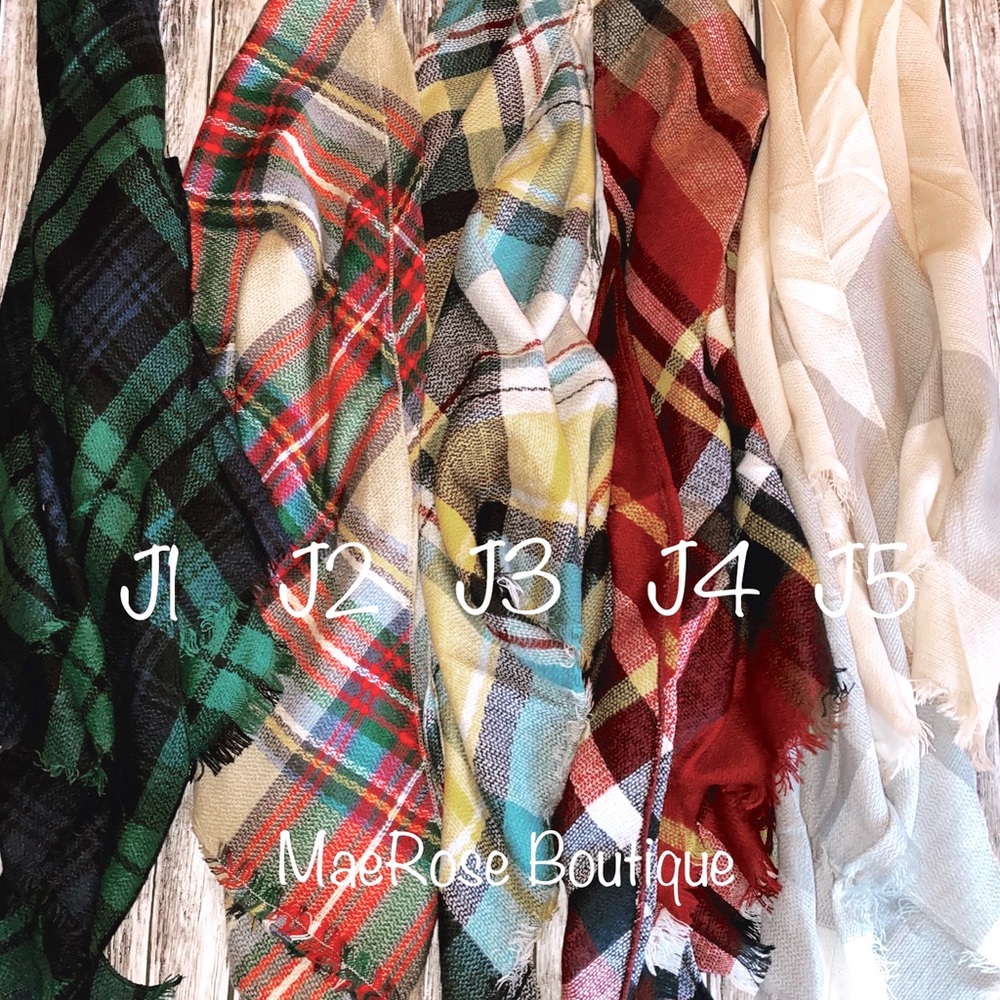 Boutique blanket scarfs